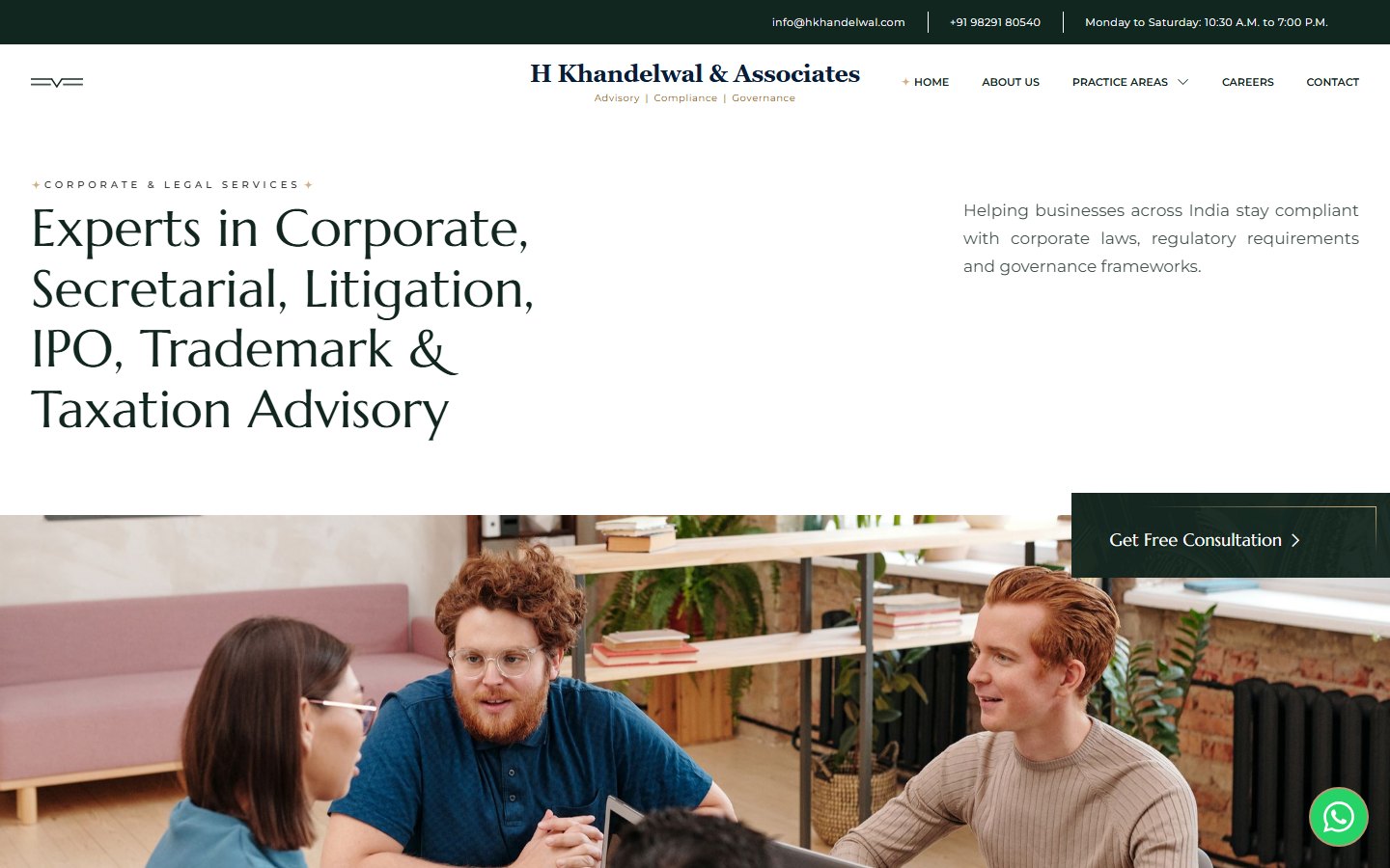 H. K. Khandelwal website by Xper8