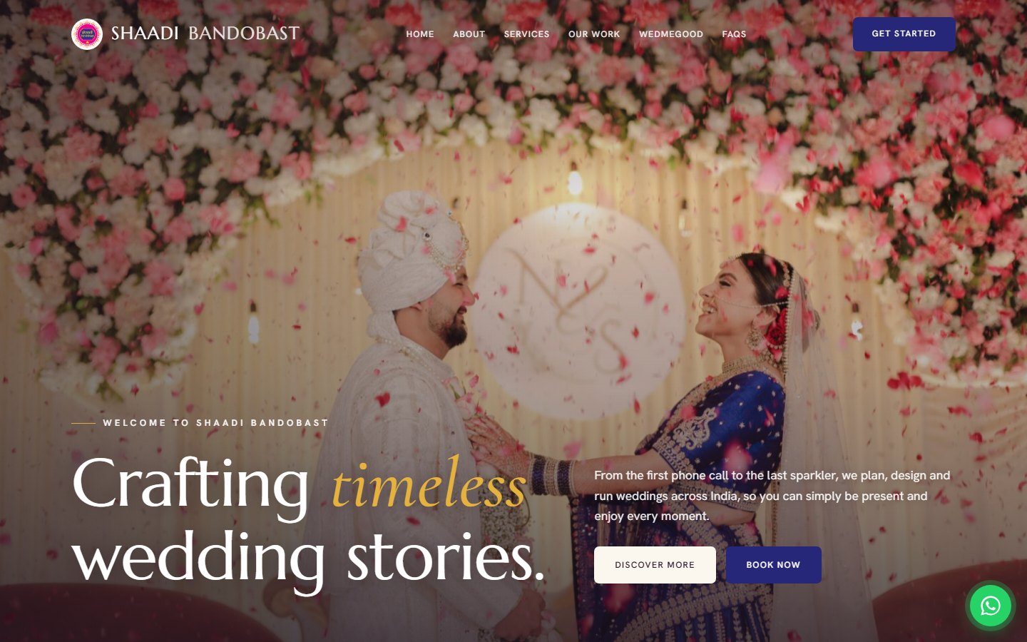 Shaadi Bandobast website by Xper8
