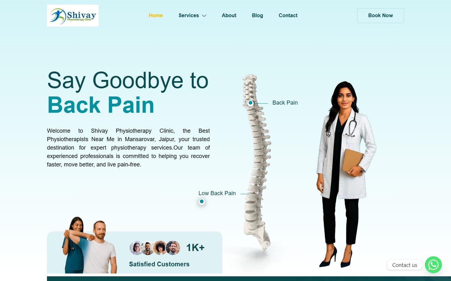 Shivay Physio website by Xper8