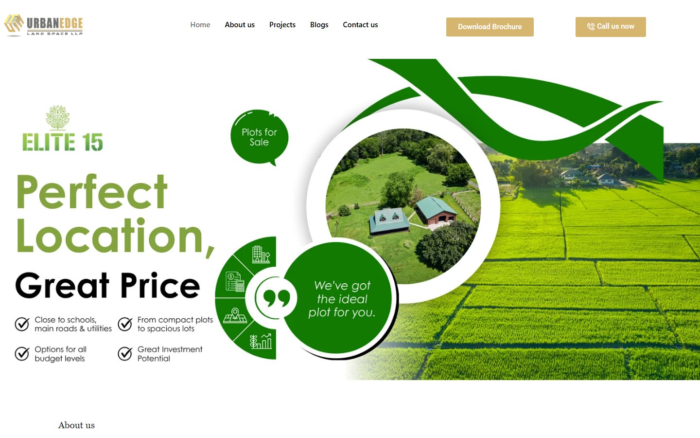 Urban Edge Landspace website by Xper8